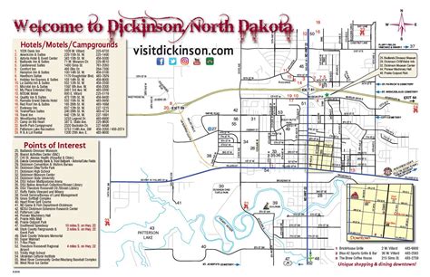 Dickinson Nd City Map Dickinson North Dakota