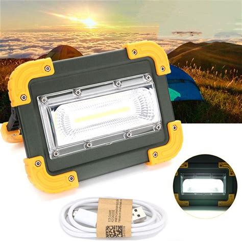 30w Portable Usb Rechargeable Cob Led Camping Light Outdoor In South