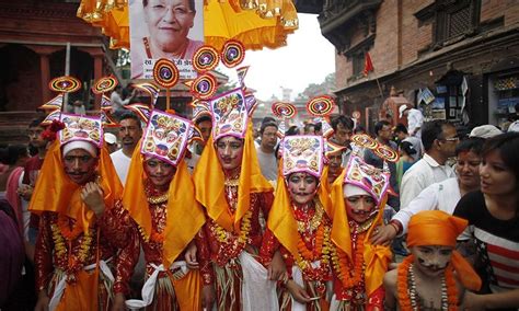 The Beginning Of The Festival Of Gaijatra ~ Omg Nepal