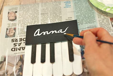 Diy Piano Themed Name Card Factory Direct Craft Blog