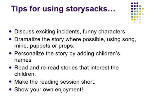 Storysacks For The Early Years Classroom