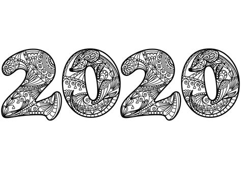 2020 Zentangle Coloring Page Colouringpages