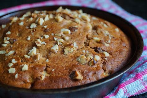 Ingredients · 2 tbsp unsalted butter at room temperature · 2/3 cup sugar · 1/2 cup sour cream · 1 large egg · 2 ripe bananas mashed (i ended up with about a cup . Beautifully Moist Banana, Walnut & Raisin Cake | MY ...