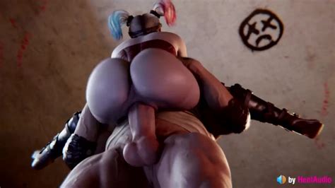 harley quinn being stuffed in midair with sound 3d animation hentai anime game asmr injusctice