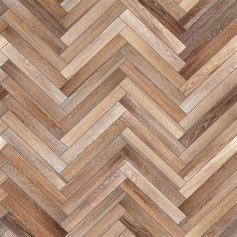 Seamless Wood Parquet Texture Herringbone Light Brown Stock Image