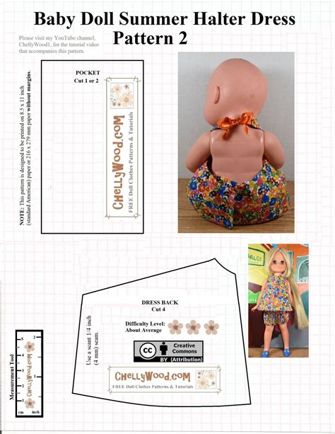 Sew A Summer Outfit For Baby Dolls Wfree Pattern