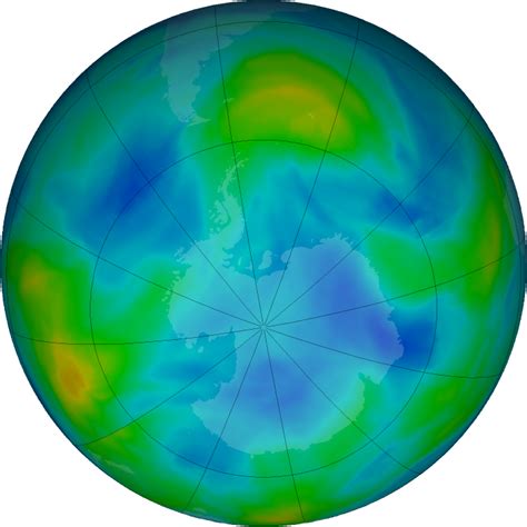 Ozone Hole Watch Southern Ozone Map For 19 June 2022