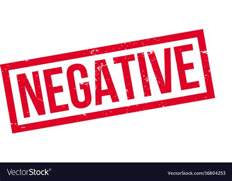 Negative Rubber Stamp Royalty Free Vector Image