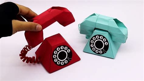 How To Make Paper Telephone Diy Miniature Telephone Paper Craft New