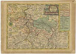 Antique Map of the Region of Merseburg by Schreiber (1749)