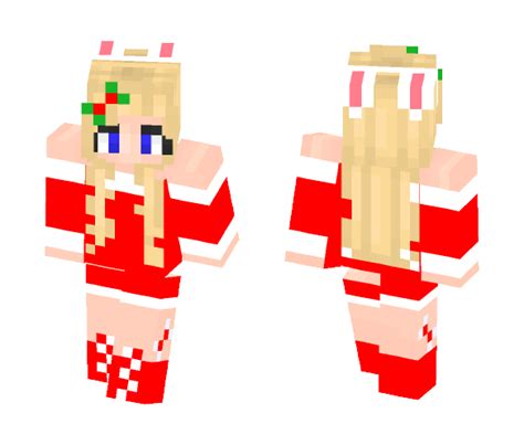 Download Cute Christmas Bunny Skin 23 Minecraft Skin For Free