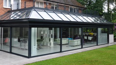 Lean To Glass Roofs Glass Conservatory Roofs Sunflex Uk