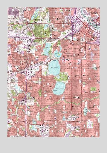 Minneapolis South Mn Topographic Map Topoquest