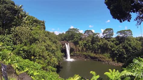 Rainbow Falls Waterfall Hawaii Youtube