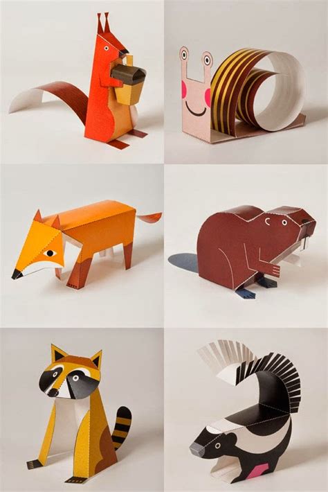 3d Paper Animals Childrens Toys Creativehozz About Home Decorating