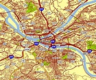 City Map of Pittsburgh