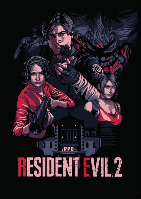 The survival horror masterpiece, reborn. Resident Evil 2 Remake Poster on Behance