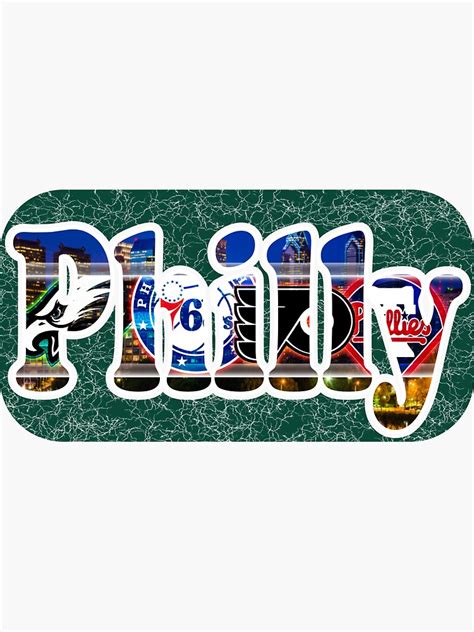 Philly Sports Fan T Shirt Design For All Philadelphia Sports Fans Sticker By Frankdetank