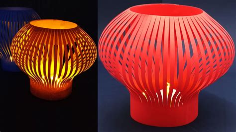 Colors Paper Diy Paper Lamp Lantern Making Easy Tutorial At Home