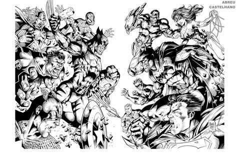Double Page Marvel Vs Dc Ink By Johncastelhano On Deviantart