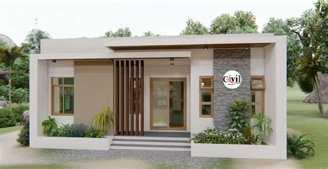 42 Sqm Minimalist Small House Design Plans 85m X 50m With 2 Bed