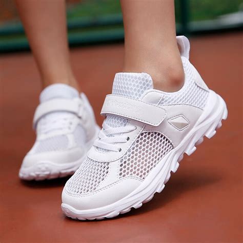 Ulknn Childrens White Mesh Sneakers For Boys Girls Sneaker Kids Sport