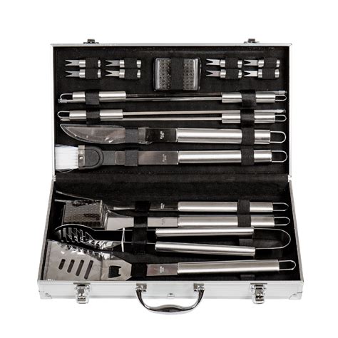 E3l 19 Piece Bbq Grill Tool Set Stainless Steel Barbecue Set With
