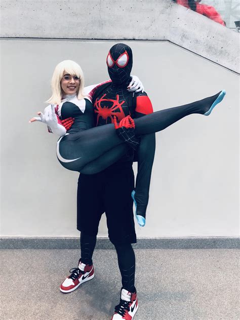 Spider Gwen And Miles Morales By Cityalien Self Rcosplay