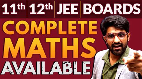 Complete 11th 12th Maths Is Available By Aman Sir YouTube