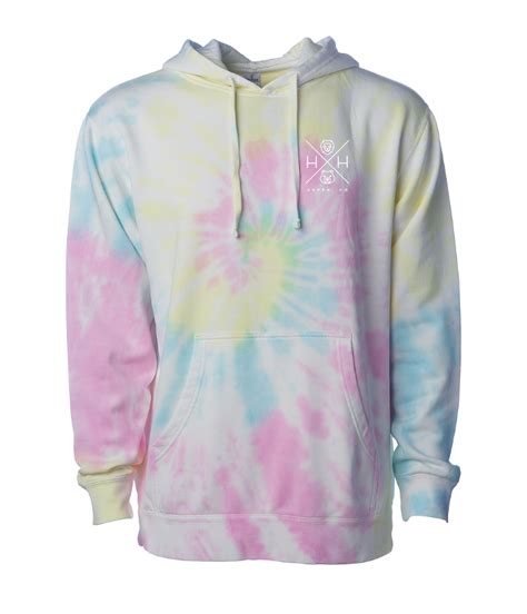 Unisex Swirl Tie Dye Hoodie Sweatshirt Harper Hudson