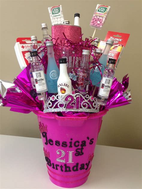 21 Tiara Sparkles Mini Alcohol Bottles Yes 21st Birthday Ts 21st Birthday Presents