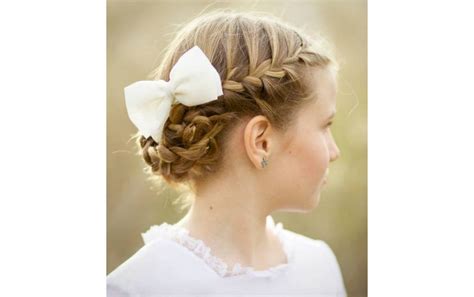 First Holy Communion Updo Hairstyles Hairstyle Guides