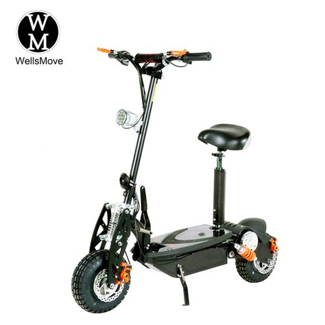 48v 1600w Battery Escooter Fat Tire Foldable Off Road Electric Scooter