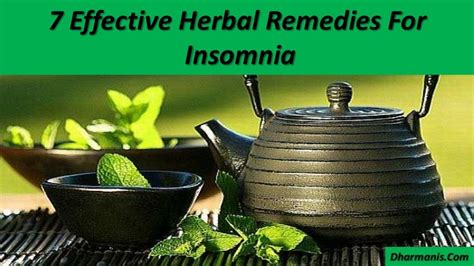 7 Effective Herbal Remedies For Insomnia