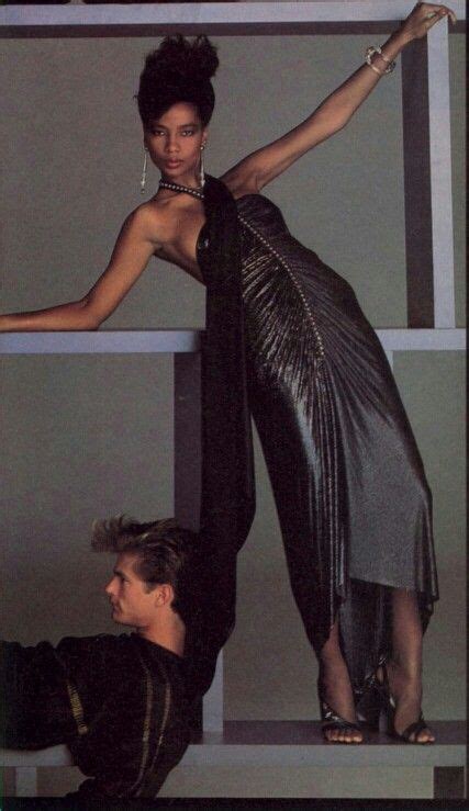 Mounia Gianni Versace Springsummer 1984 Us Vogue February 1984 Photo Richard Avedon Vogue