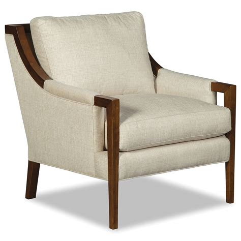 Craftmaster 002910bd 002910bd Transitional Exposed Wood Accent Chair