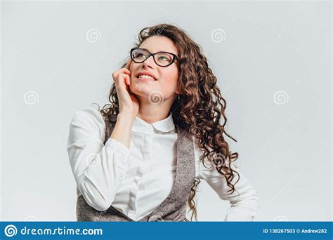 Funny Portrait Of An Excited Woman In Glasses Sunglasses Close Up Of A