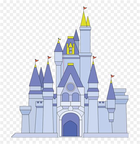 Magic Kingdom Castle Clipart Castle Disney World Cinderella Cartoon