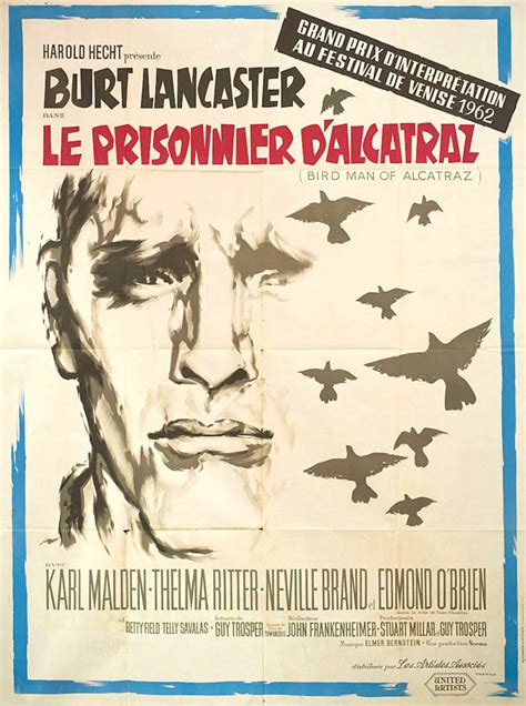 birdman of alcatraz 1962 french grande poster posteritati movie poster gallery