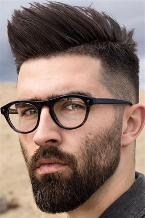 Tapered Short Full Bead Style With Fade Hairstyle Beard Styles Short Beard Styles For Men