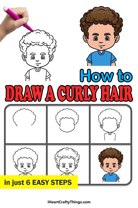 How To Draw A Boy With Curly Hair