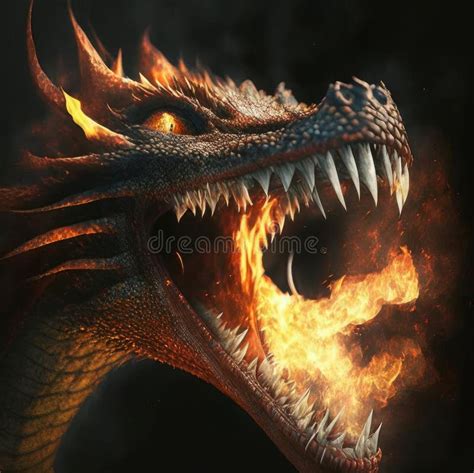 Dragon Fire Mouth Stock Illustrations 281 Dragon Fire Mouth Stock