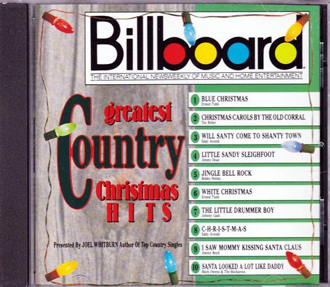 Cd Billboard Greatest Country Christmas Hits Dales Collectibles