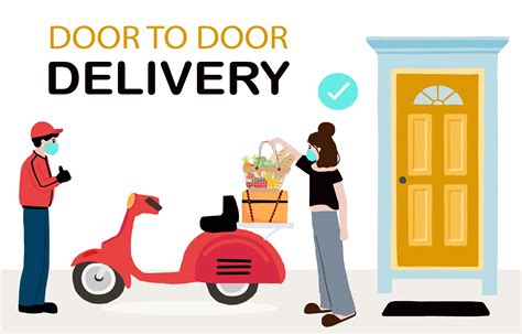 Online Delivery Contactless Service To Home Design 1212826 Vector Art