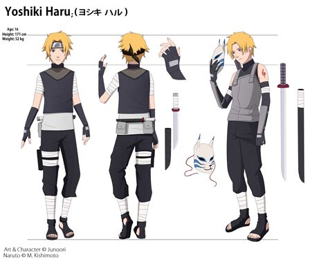 Haru Yoshiki Full Ref [naruto Oc] By Junoori On Deviantart Naruto Shippudden Naruto Teams