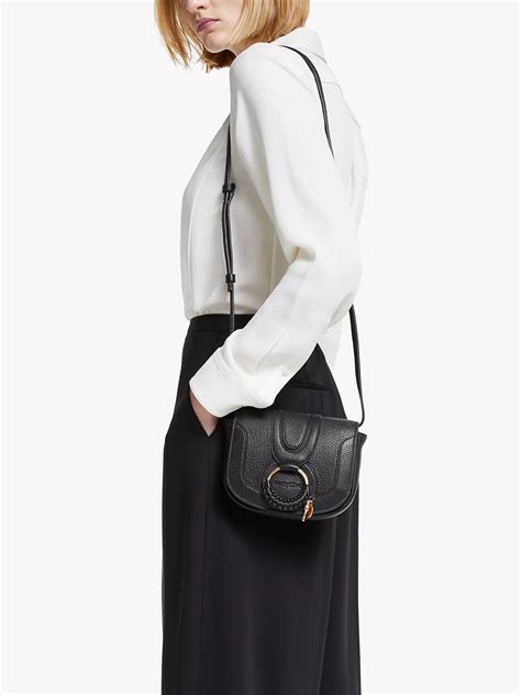 See By Chloé Mini Hana Leather Satchel Bag Black At John Lewis And Partners