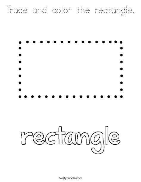 Rectangle Sheet Coloring Pages