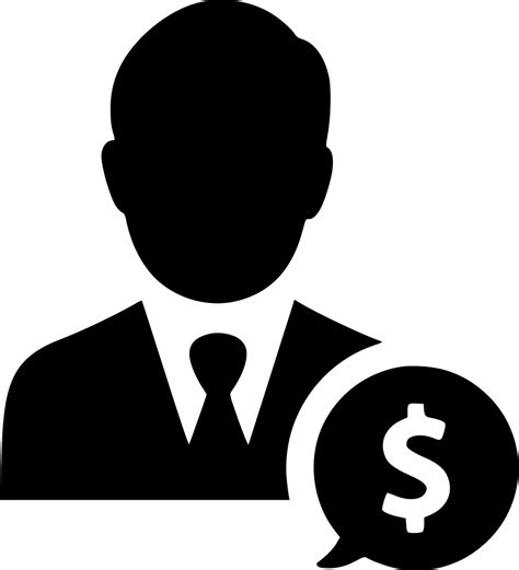 Businessman Earnings Salesman Dollar Income Svg Png Icon Free Download