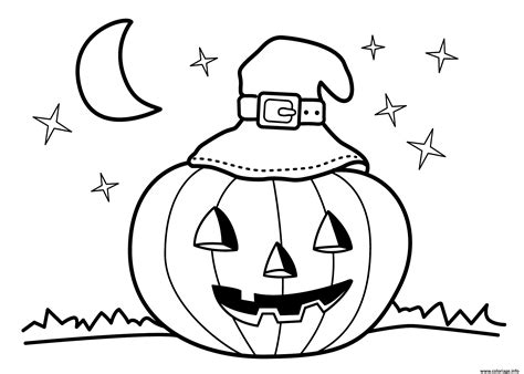 Coloriage Halloween Maternelle Facile Enfant