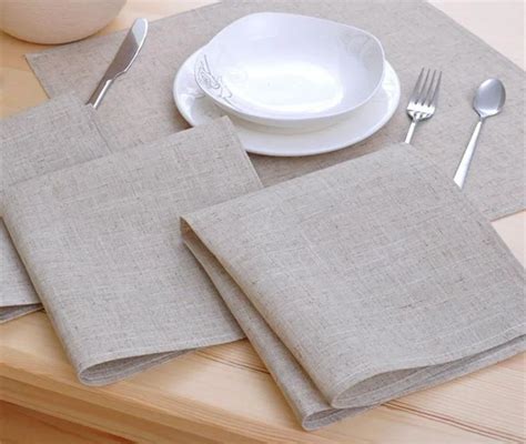 8pcs Cloth Table Napkin Linen Hotel Napkin Western Dinner Serviette